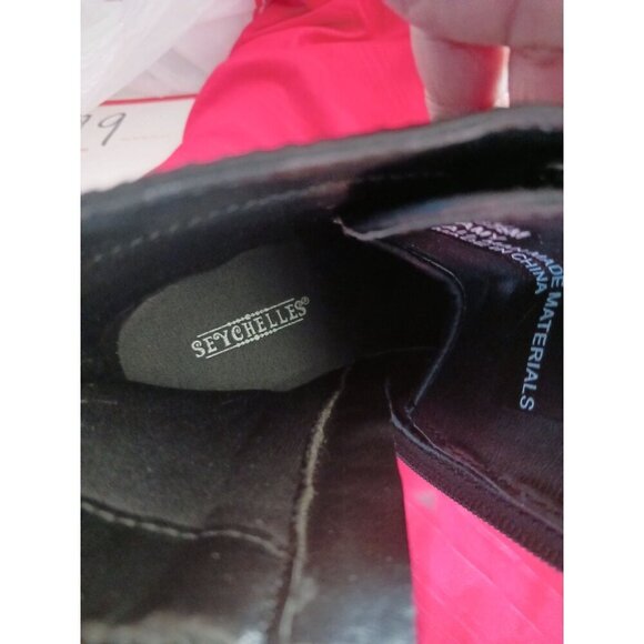 Seychelles Womens Black Combat Boots 6.5M Amy Lace-Up & Side Zipper - Picture 9 of 13